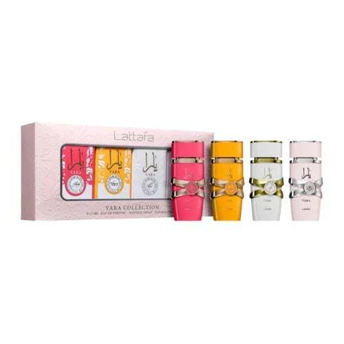 OFERTA| colección yara lattafa – pack de 4 mini perfumes de 5 ml